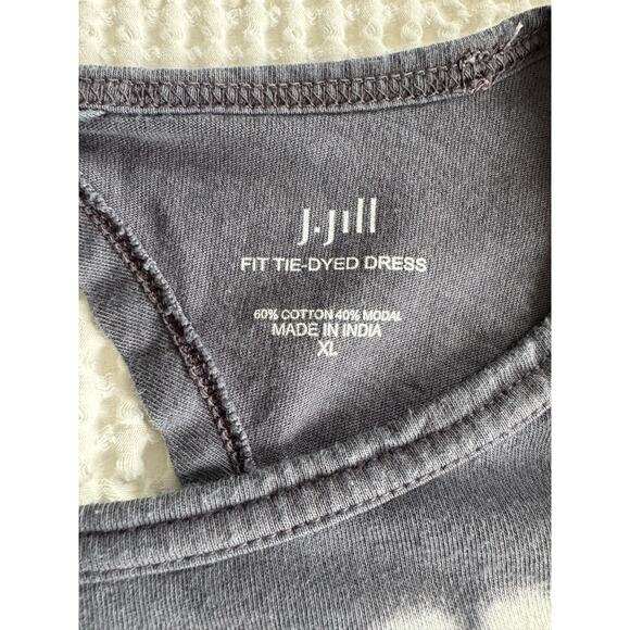 J Jill Fit Tie-Dyed Dress XL Pockets Boho Hippie Casual - Picture 5 of 8